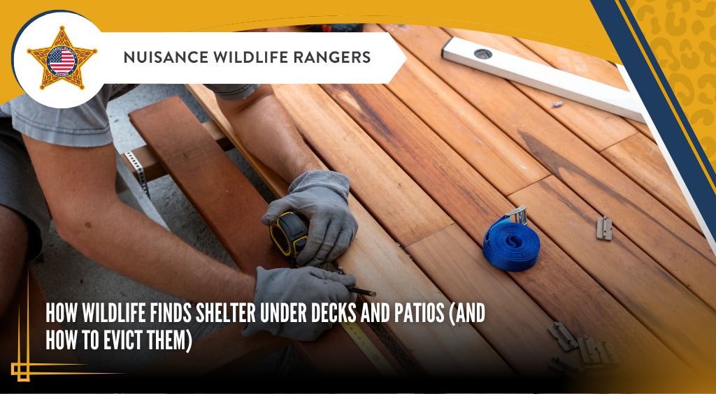 How Wildlife Finds Shelter Under Decks and Patios (and How to Evict Them)